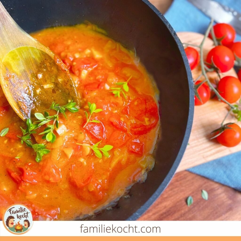Tomatensuppe aus frischen Tomaten • Familie kocht