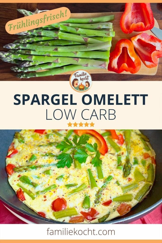 Spargel Omelett Low Carb