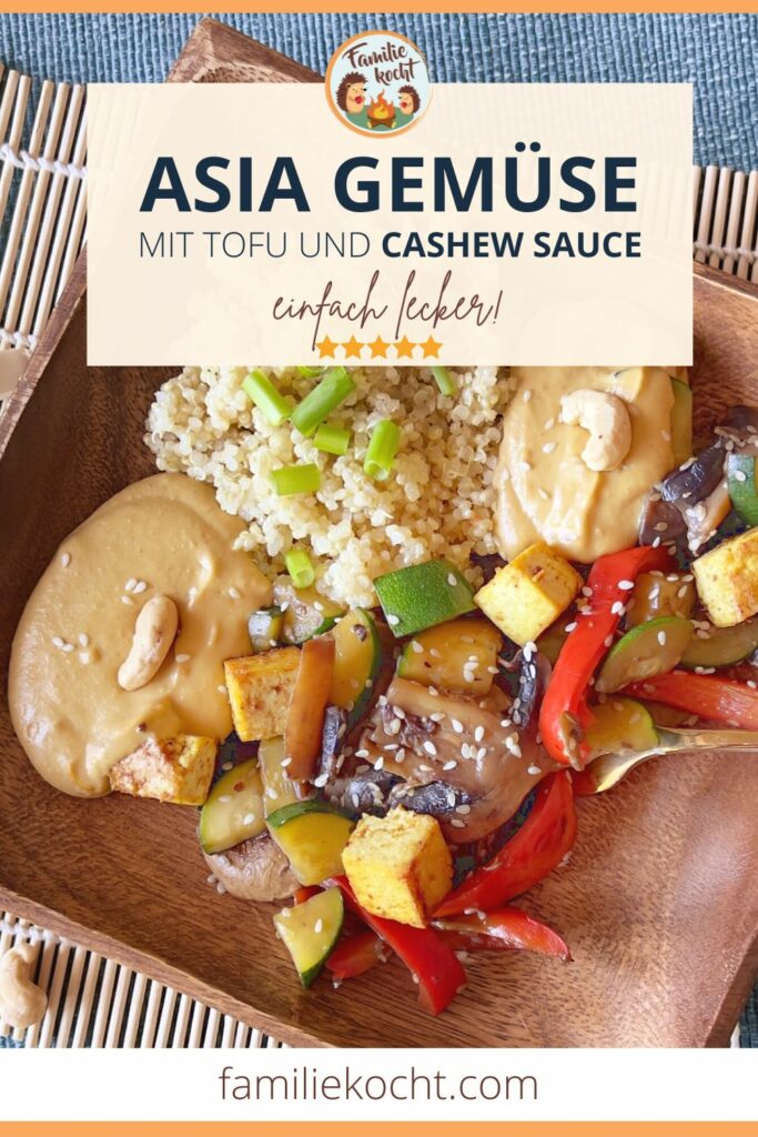 Asia Gemüse mit Cashewsosse