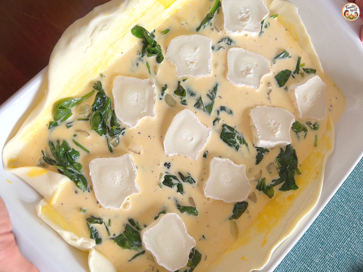 Spinatquiche mit Blätterteig und Ziegenkäse - Familie kocht Spinatquiche mit Blätterteig und Ziegenkäse - Familie kocht