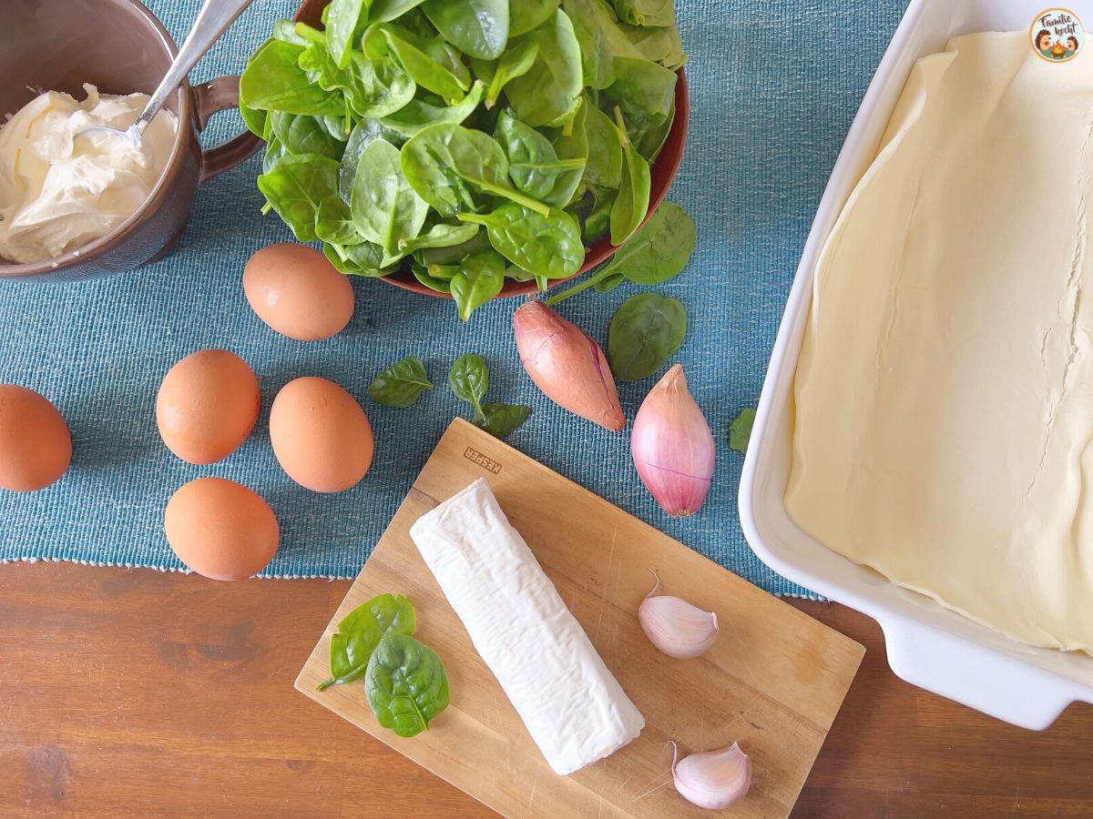 Spinatquiche mit Blätterteig und Ziegenkäse - Familie kocht