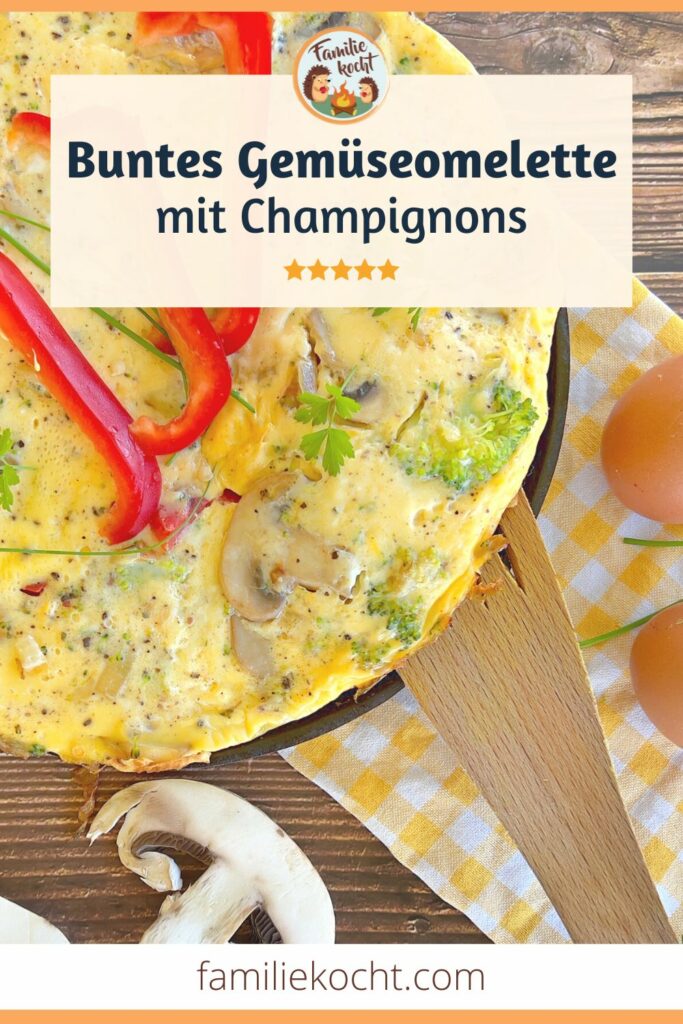 Gemüseomelette mit Champignons Pin