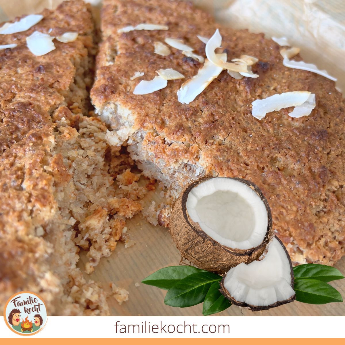 Veganer Kokos Mandel Kuchen - Das Original | Familie kocht