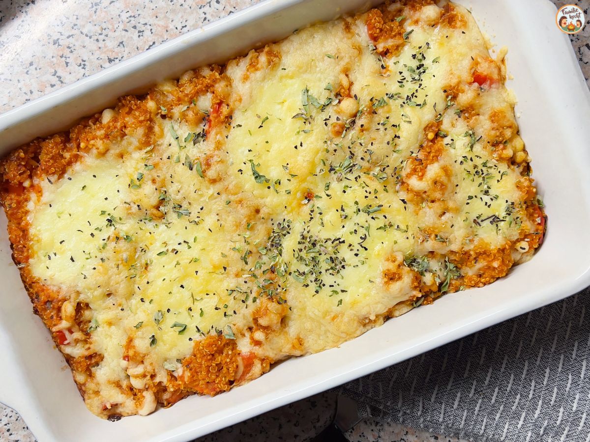 Quinoa-Auflauf mit Mozzarella Rezept | Familie kocht
