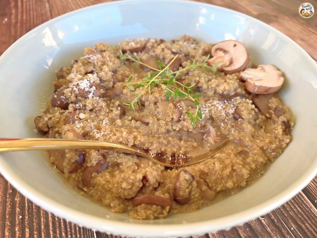 Quinoa Risotto mit Pilzen