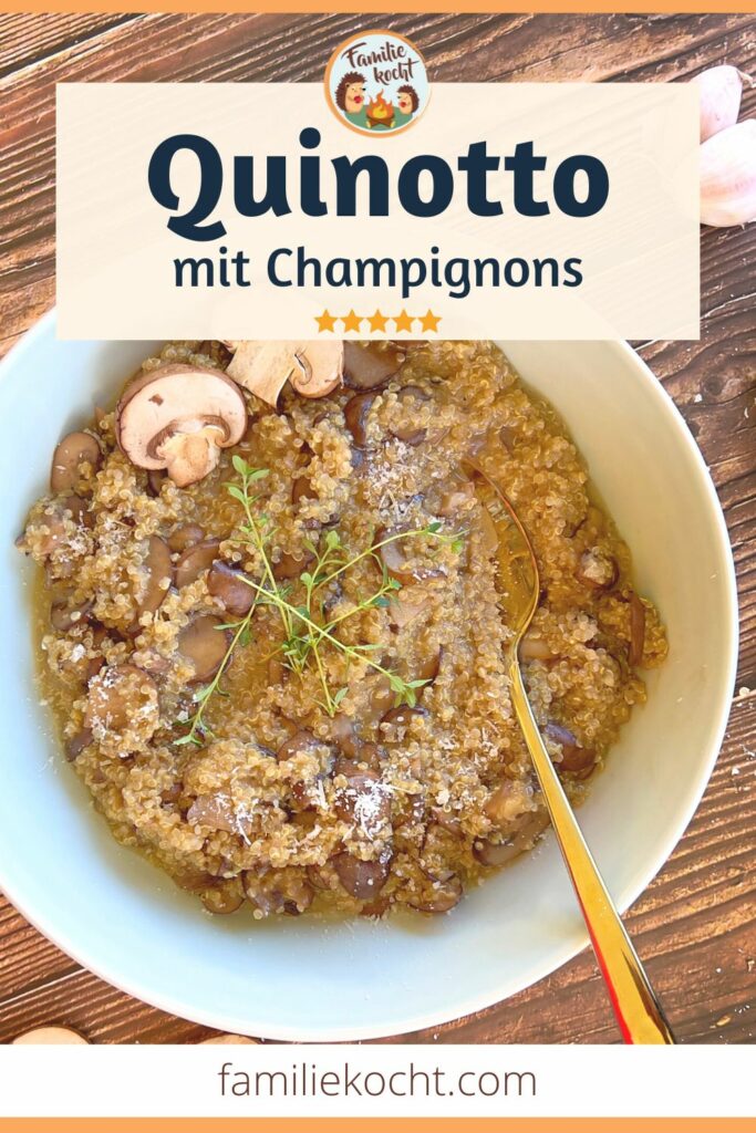 Quinotto mit Champignons Pin