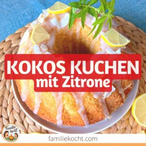 Kokoskuchen mit Zitrone