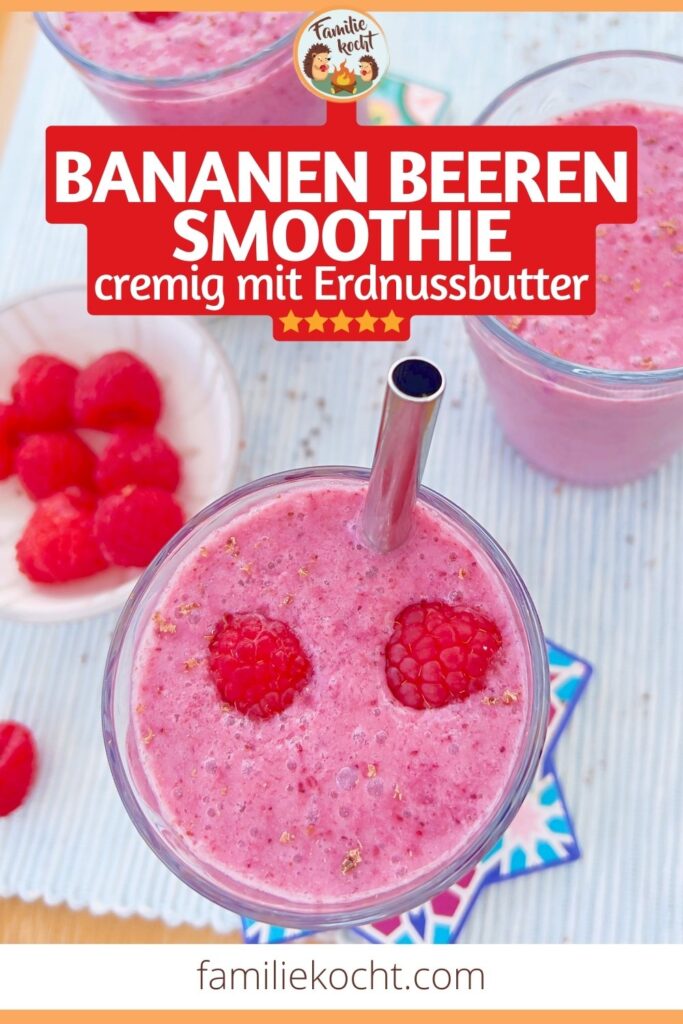 Bananen Beeren Smoothie Pin