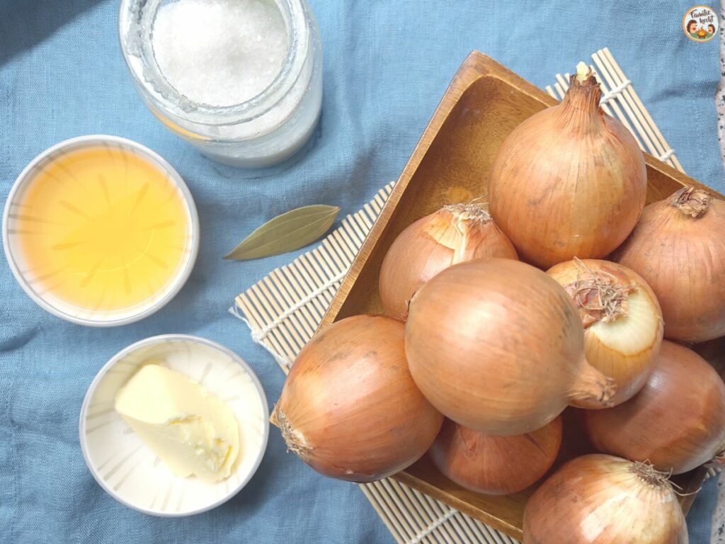 Französische Zwiebelsuppe Zutaten