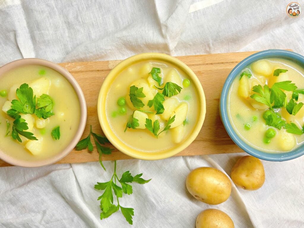 Kartoffelsuppe mit Erbsen