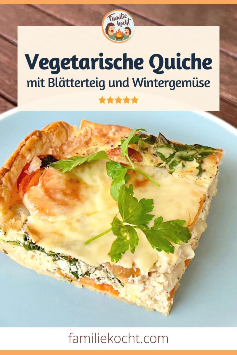 Wunderbar Vegetarische Quiche Mit Bltterteig Bild