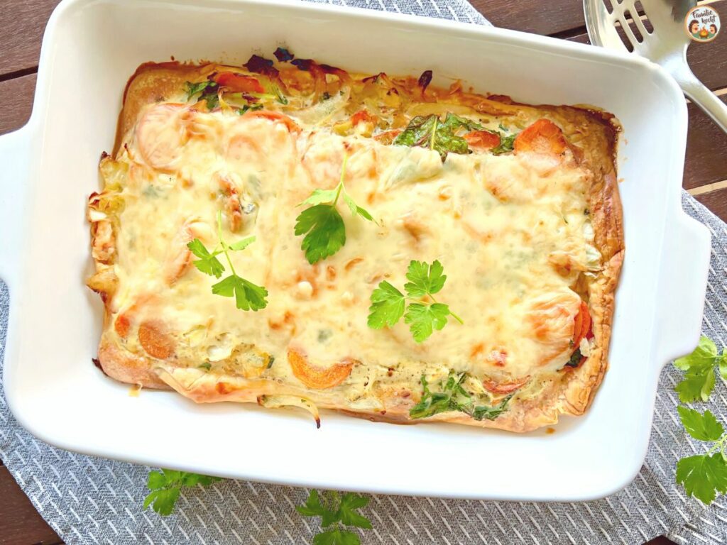 Vegetarische Quiche mit Gemüse