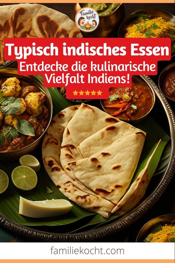 Typisch indisches Essen Pin