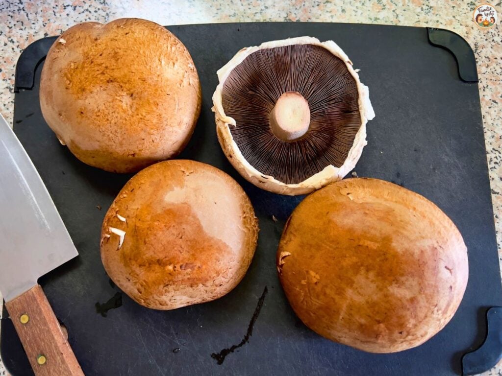 Große Portobello Pilze
