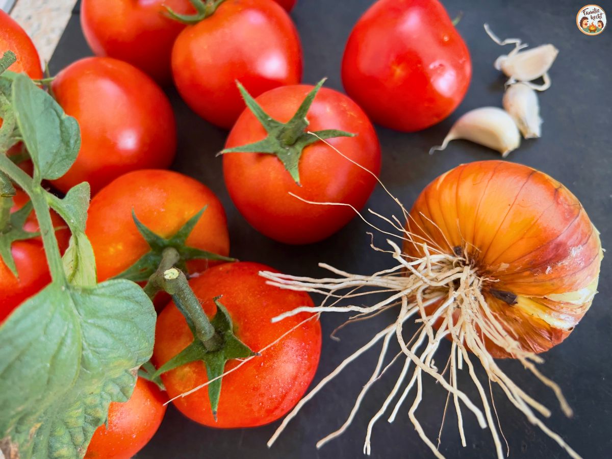 Tomatensuppe aus frischen Tomaten • Familie kocht